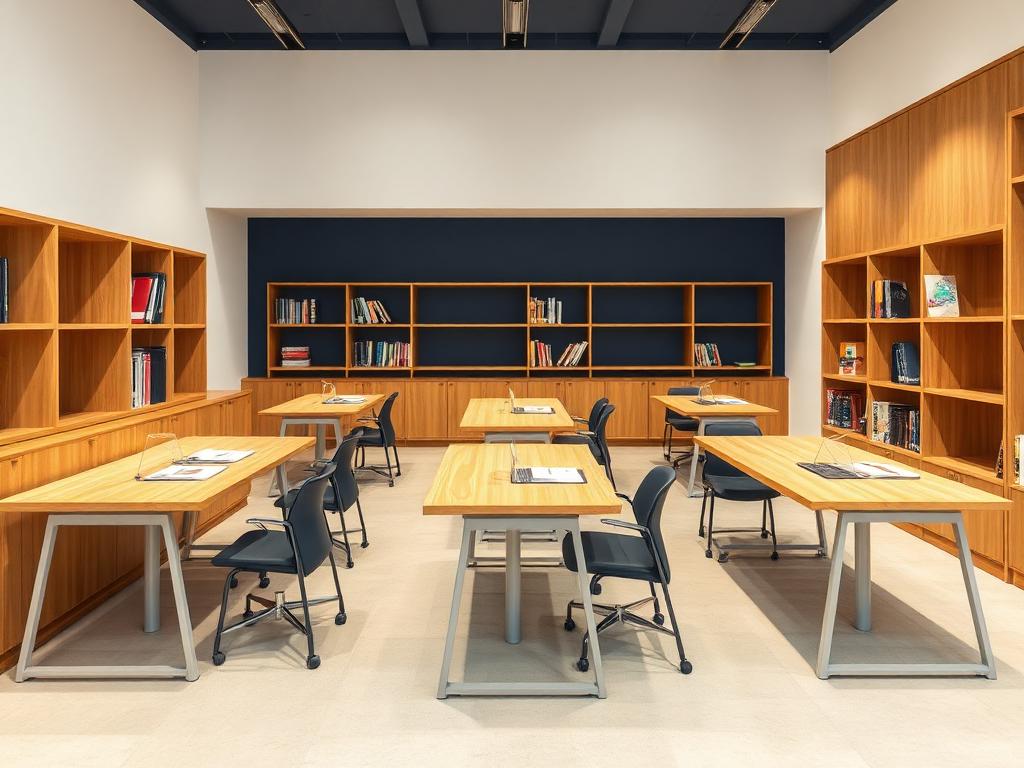 Modern etüt ve çalışma salonu